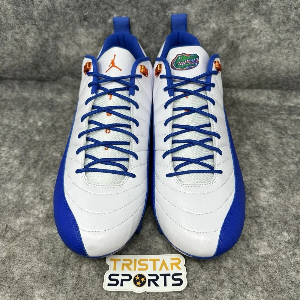 Florida Gators Football Cleats Mens Sz 18 Jordan 12 Alpha 3 PE Low FJ6218-147